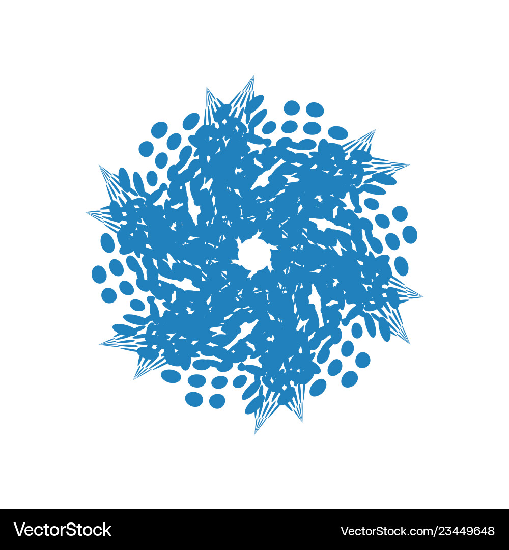 Halftone isolierter Schneeflocke Halftone isolierter Schneeflocke vektorbild
