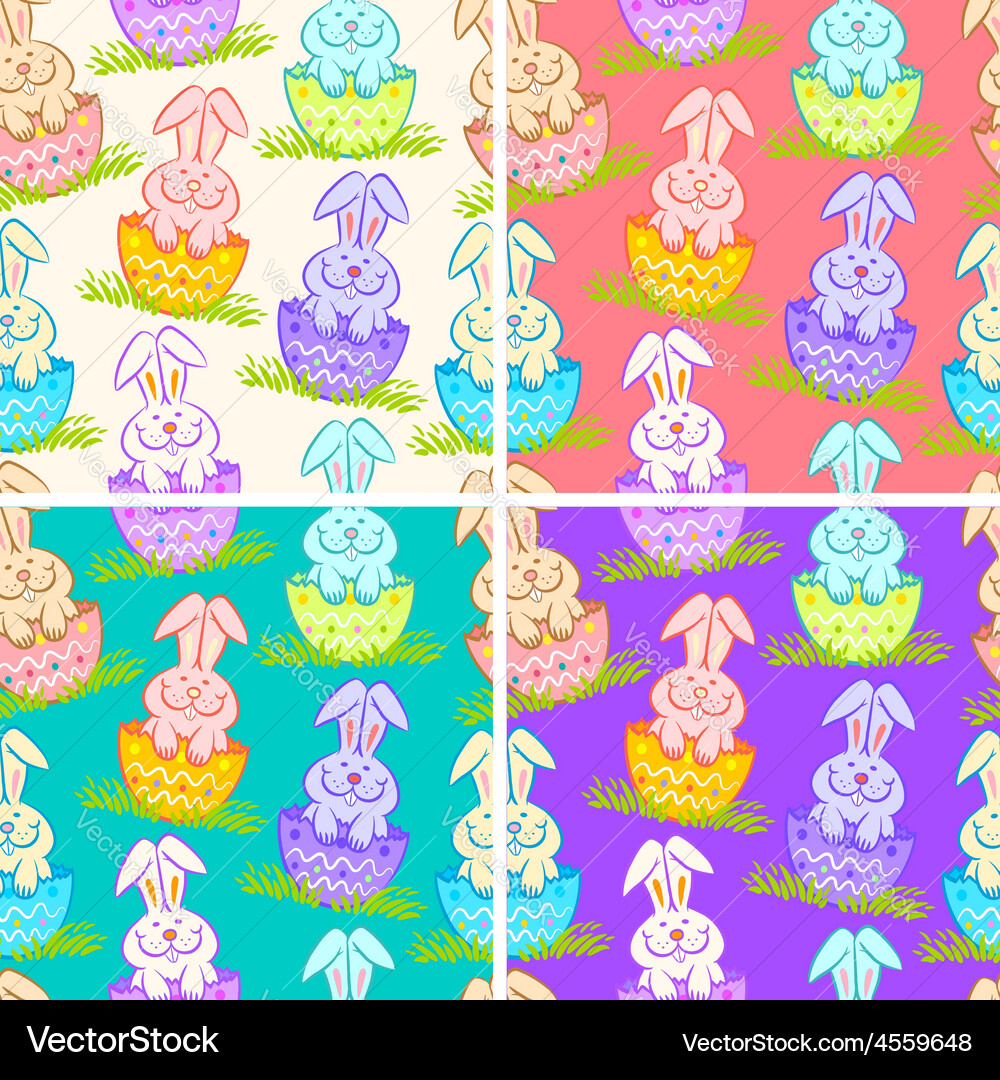 Rabbit pattern Vector Image