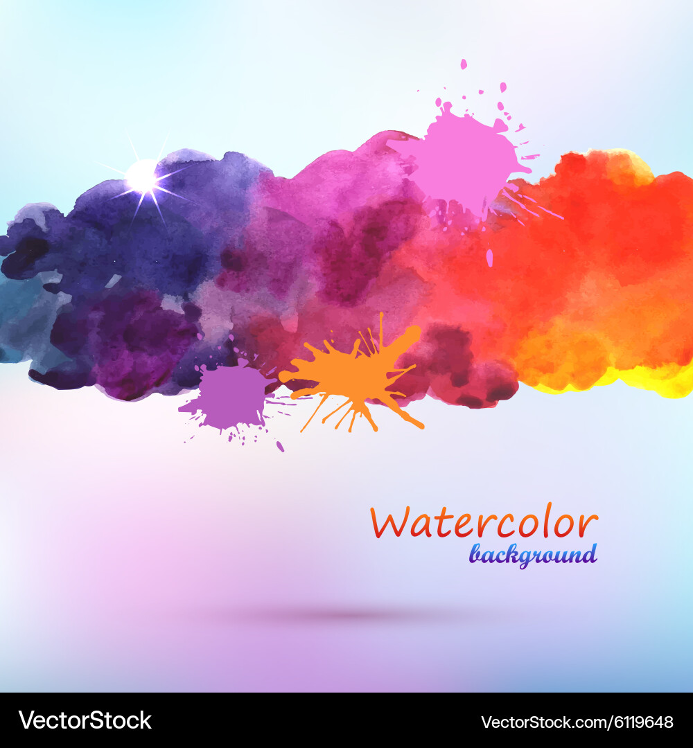 Watercolor Abstract Background vector image