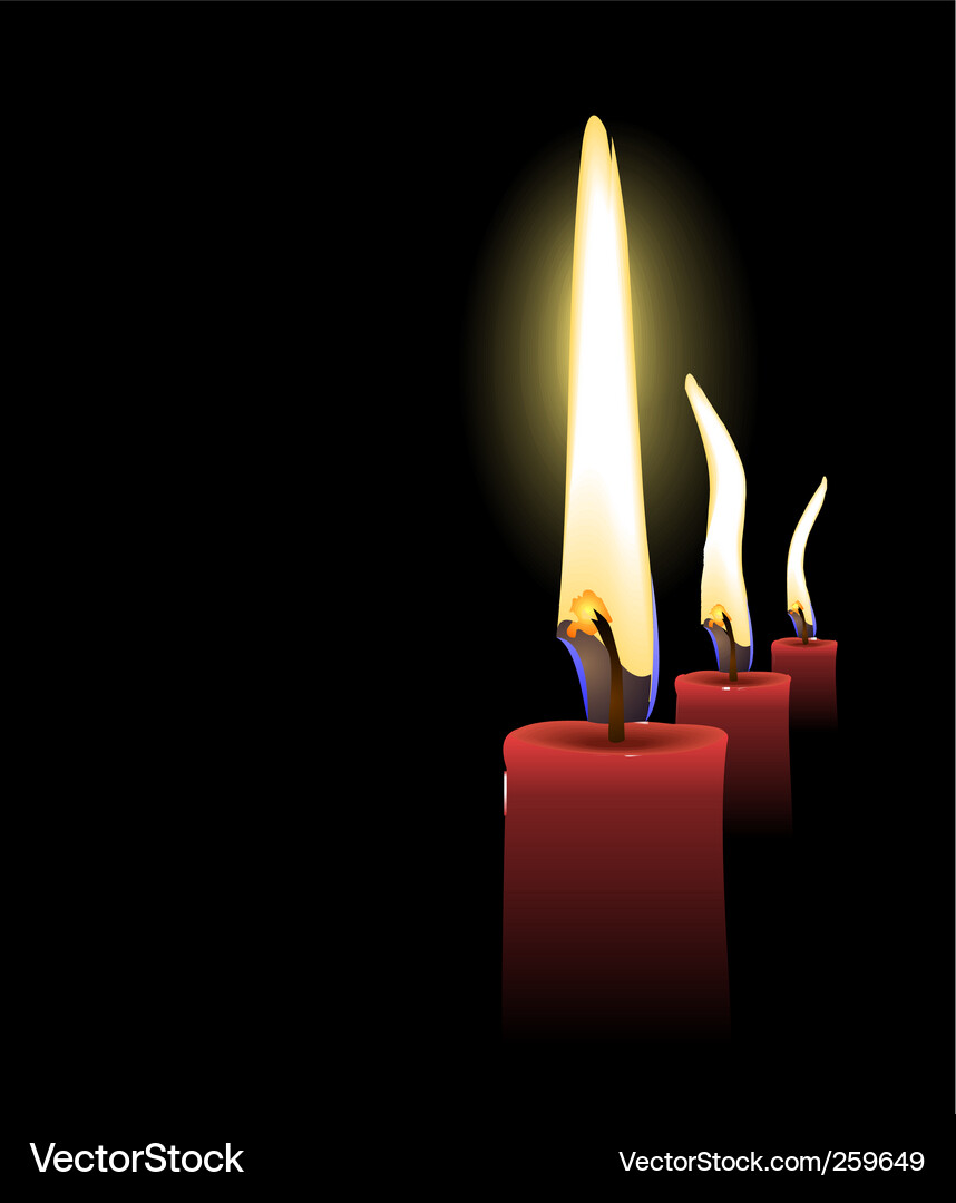 Candles Vector Image