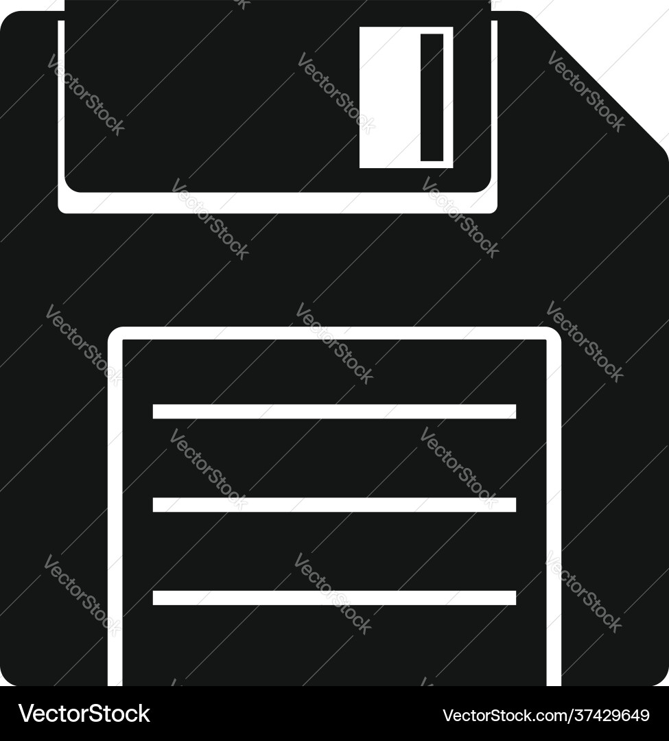 Floppy disk icon simple style Floppy disk icon simple style vector image