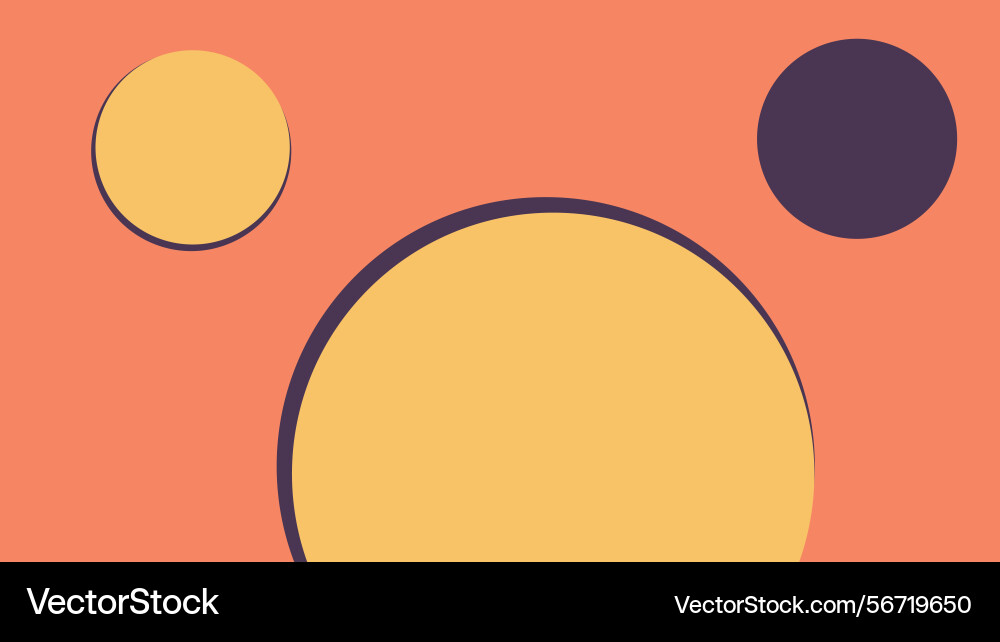 Abstract geometric design with circles and layered Vector Image