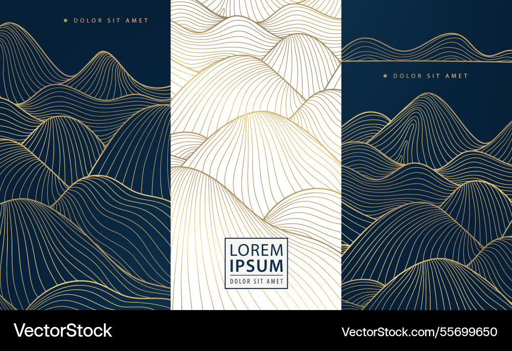 Abstract Wave Line Background Vector Image