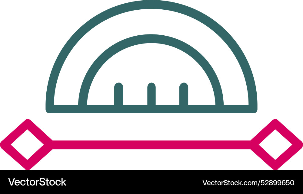 Curve ruler icon design Vector Image