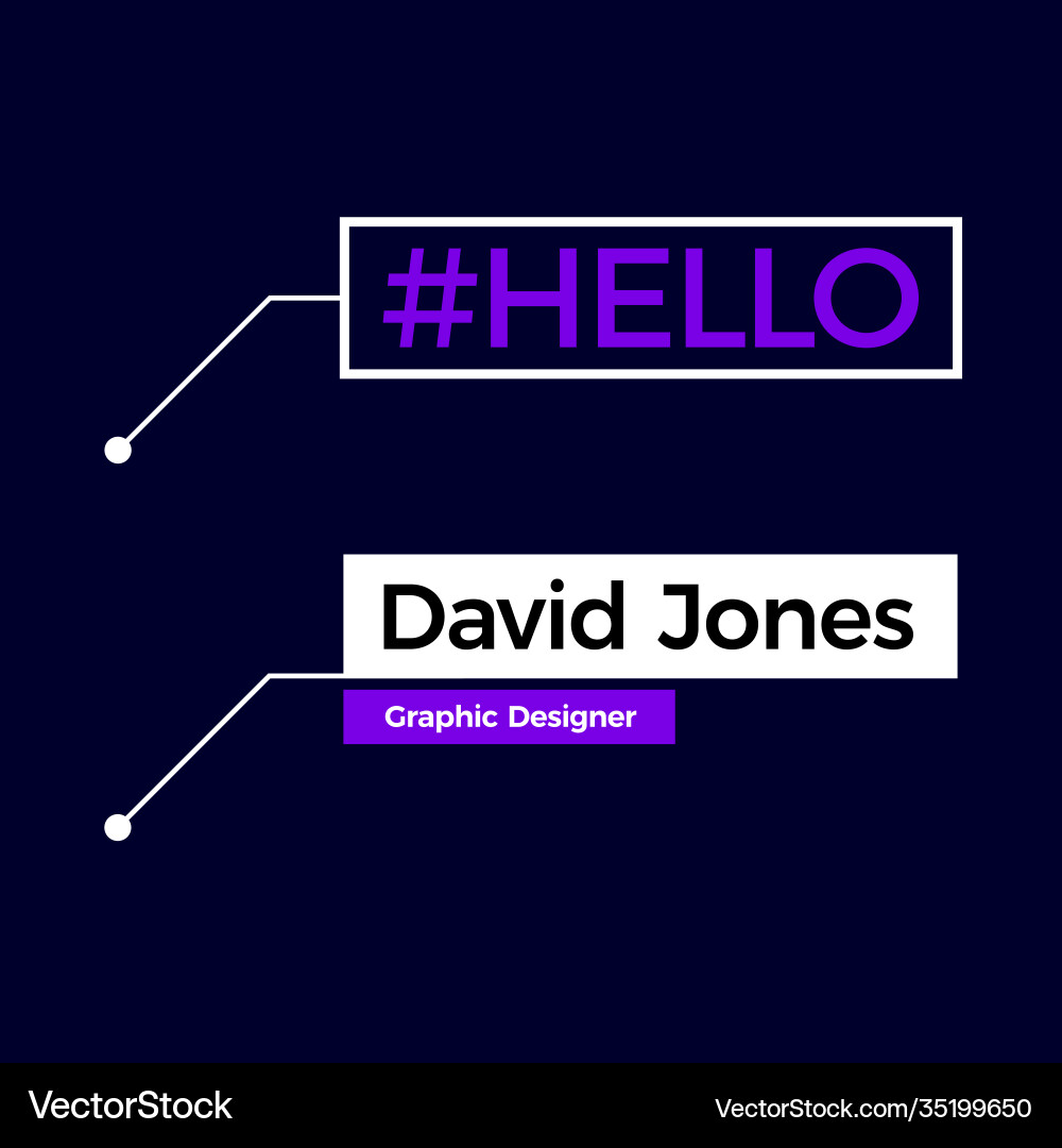 Name callout title textbox Name callout title textbox vector image