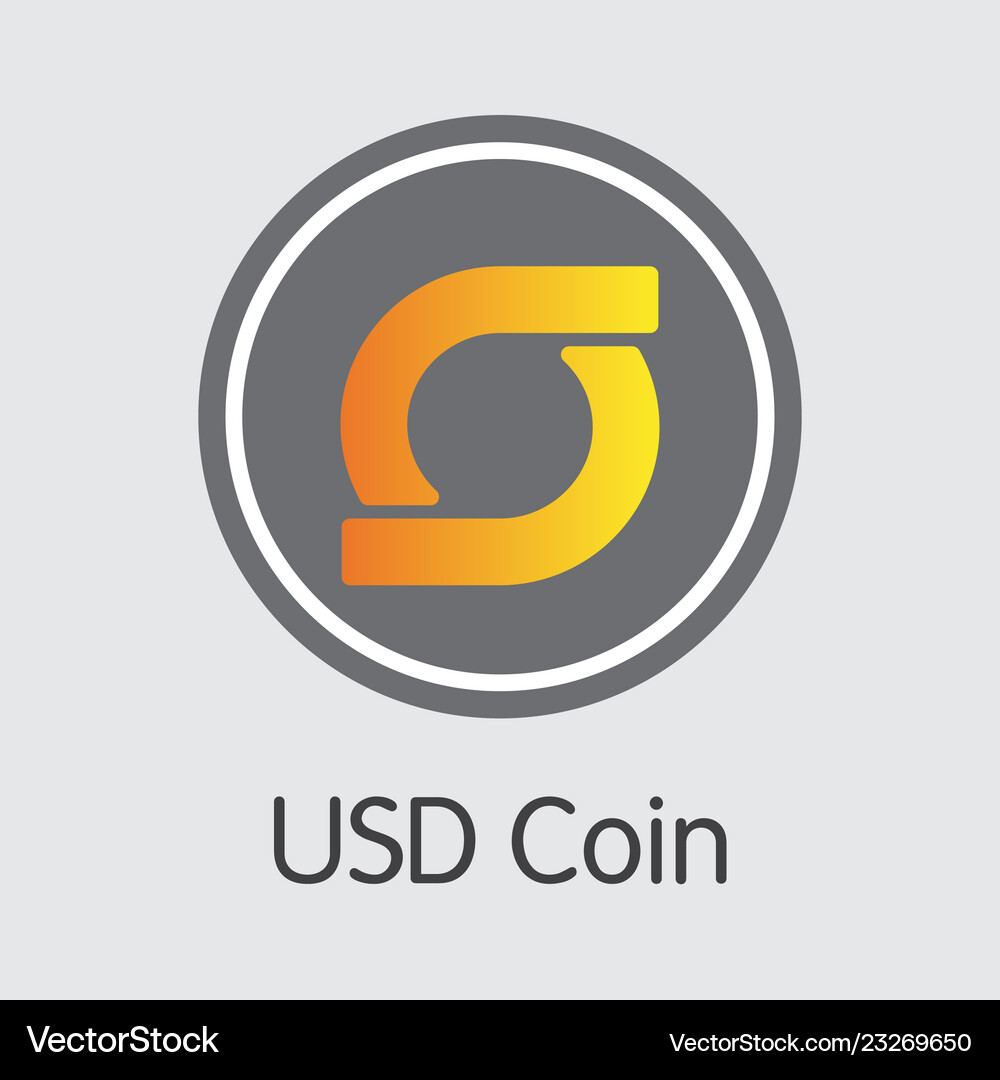 Usdc - usd coin the crypto coins – Royalty-Free Vector | VectorStock