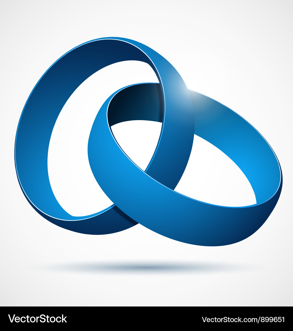 Abstract 3D Orb Element vector image