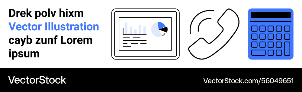Data analysis with tablet communication Data analysis with tablet communication Vector Image