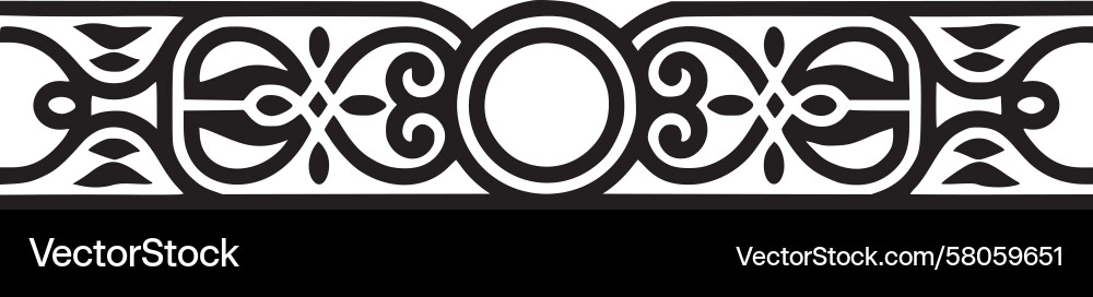 Elegant Black Border Pattern Vector Image