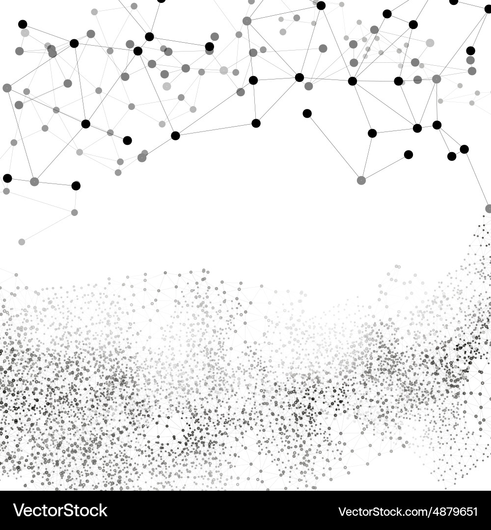 Molecular Network Background Vector Image