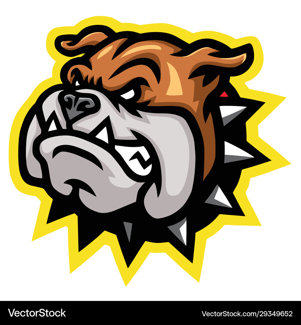 Angry Bulldog Mascot Logo Vector Image