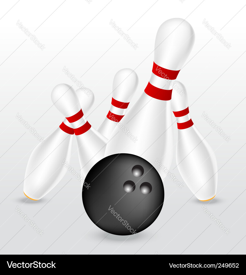 Bowling Game Vector Image