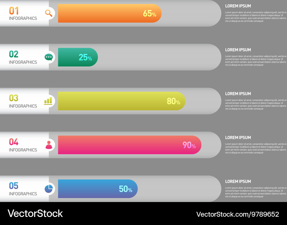 Infographic banner template design element vector image