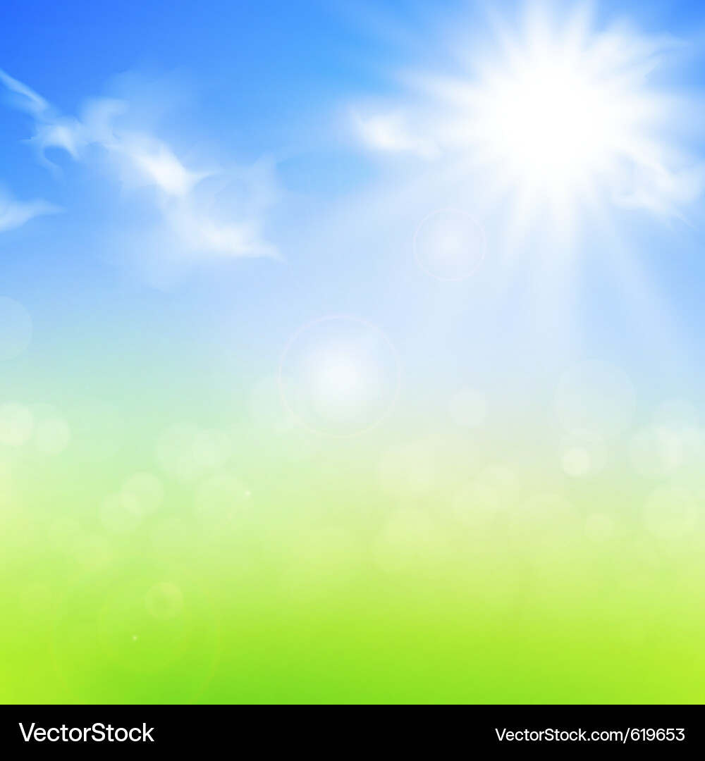Bright Summer Landscape vector image