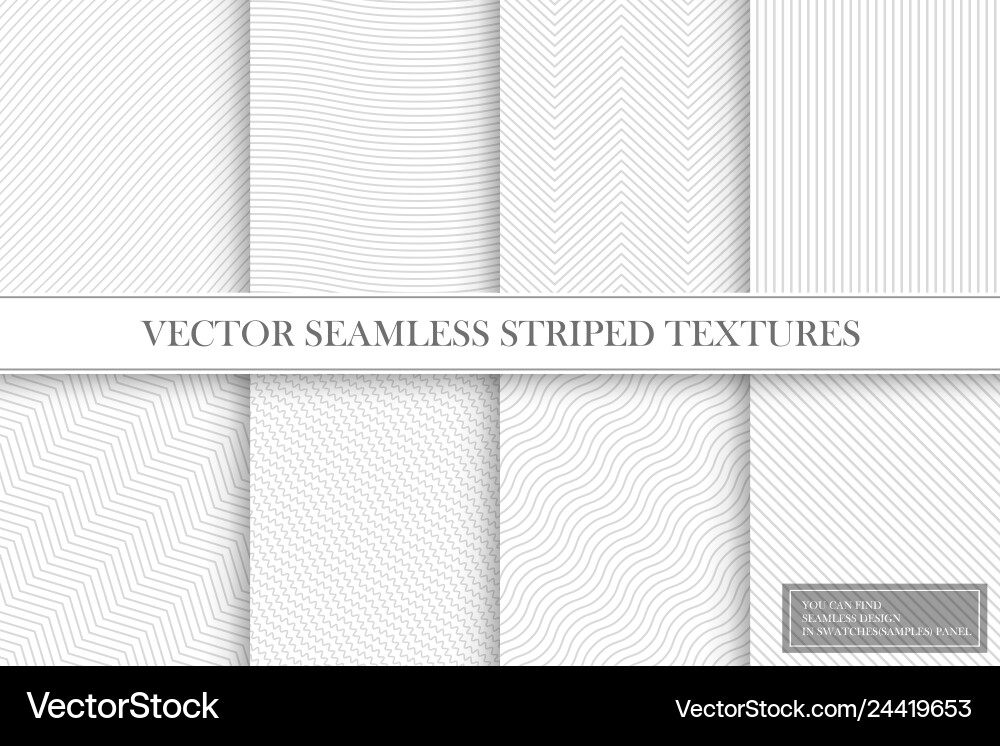 Light Striped Textures - Seamless Pattern vector image