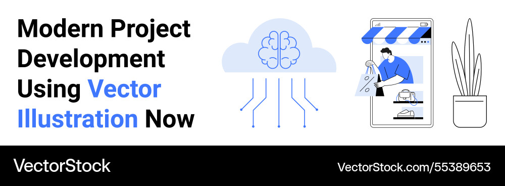 Modern tools and ai integration for project Modern tools and ai integration for project vector image