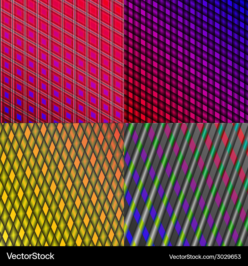 Set of dark abstract spectrum background lines Vector Image