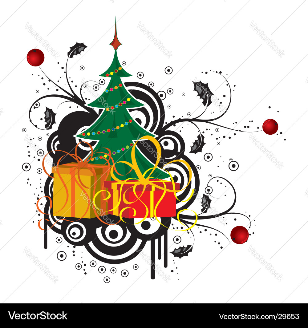 Winter Swirls Vector Image