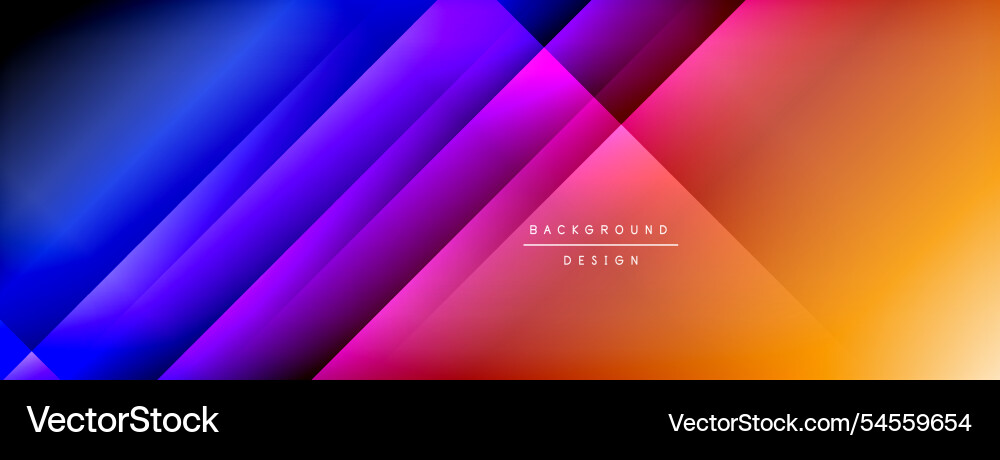 Colorful gradient with lines made of shadow Vector Image