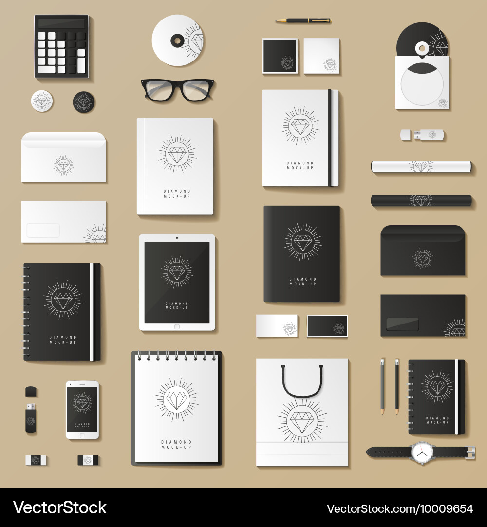 Mock up Set Vektorbild