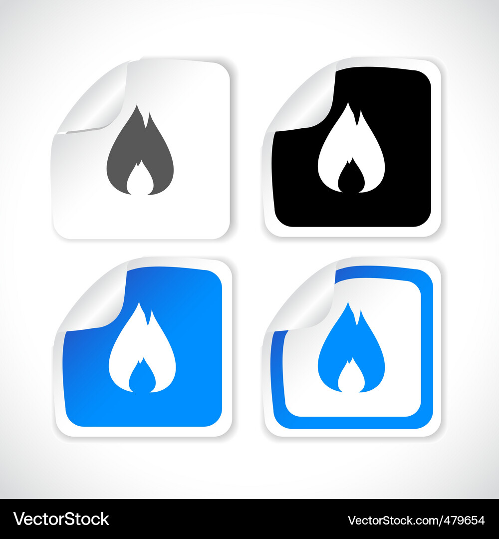 Stickers for web Vector Image