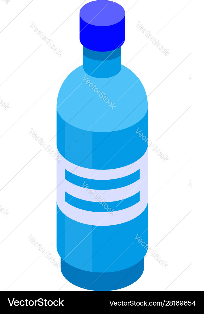 Water bottle icon isometric style Water bottle icon isometric style vector image