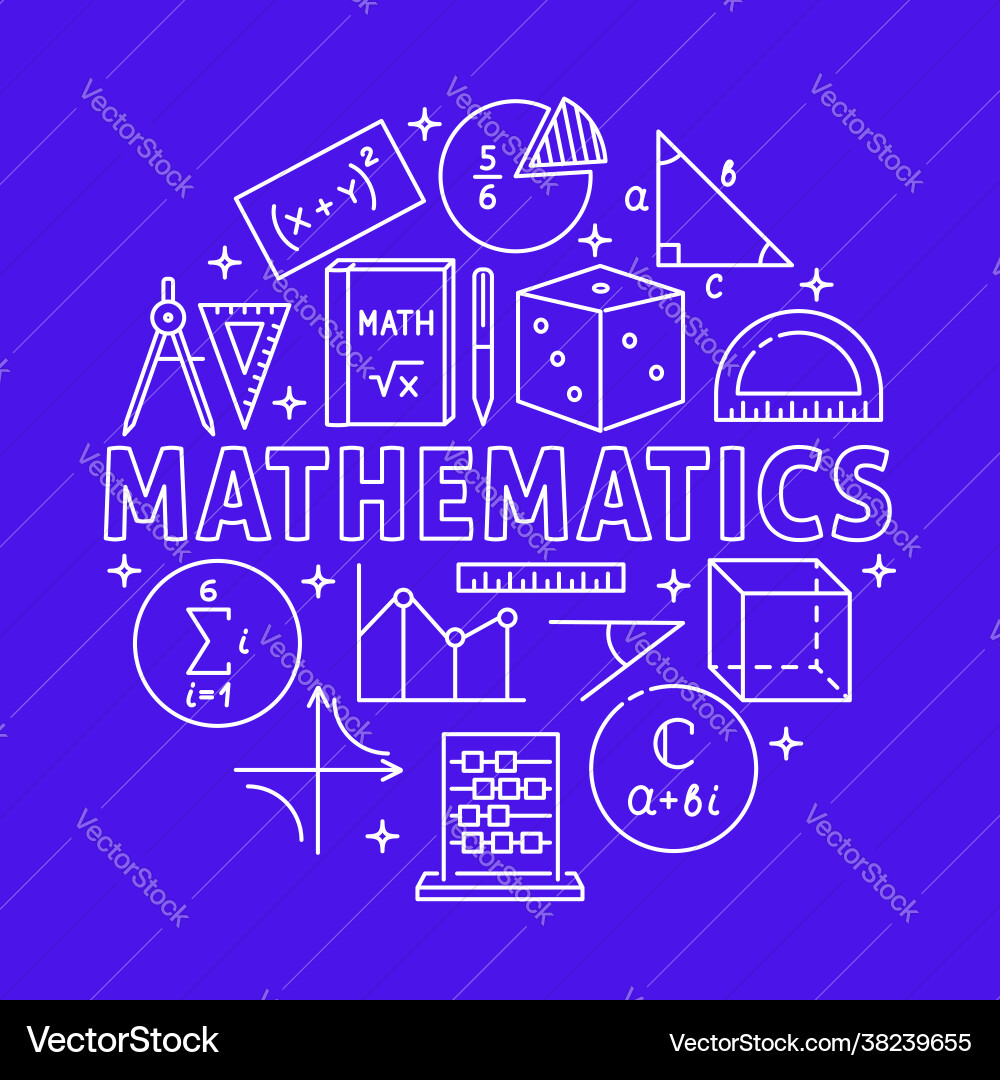 Book cover math Vector Images & Graphics for Commercial Use | VectorStock