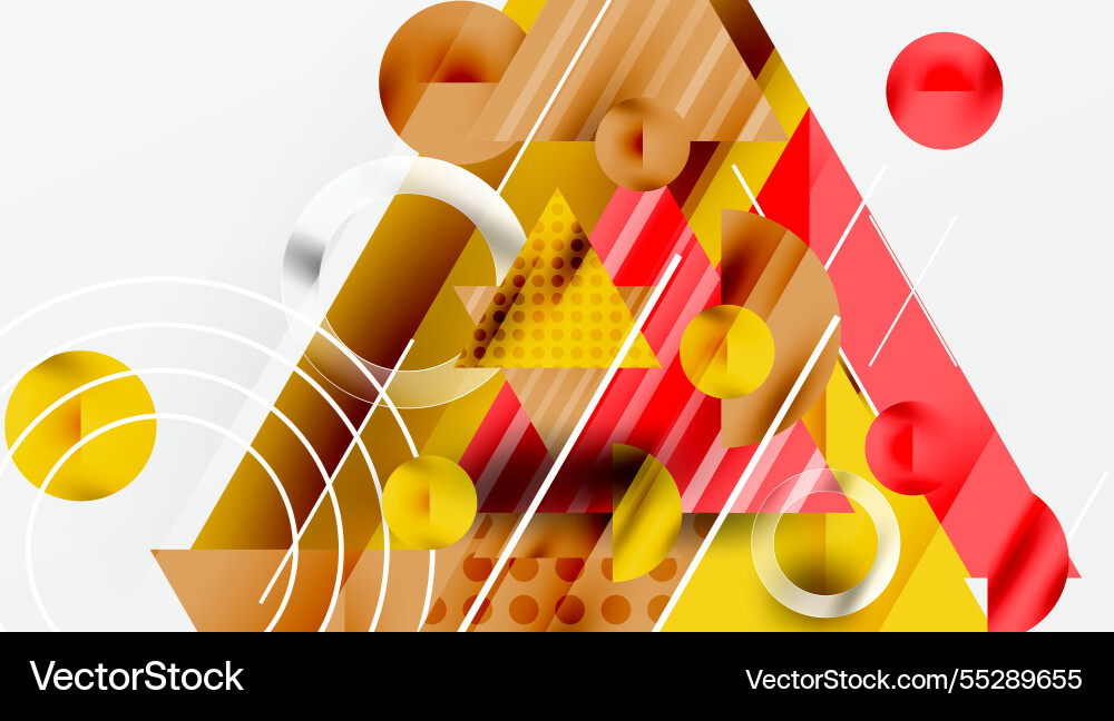 Sleek abstract background - layered triangles Vector Image