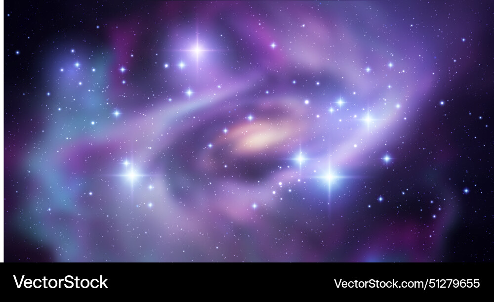 Space background with realistic nebula Space background with realistic nebula vector image