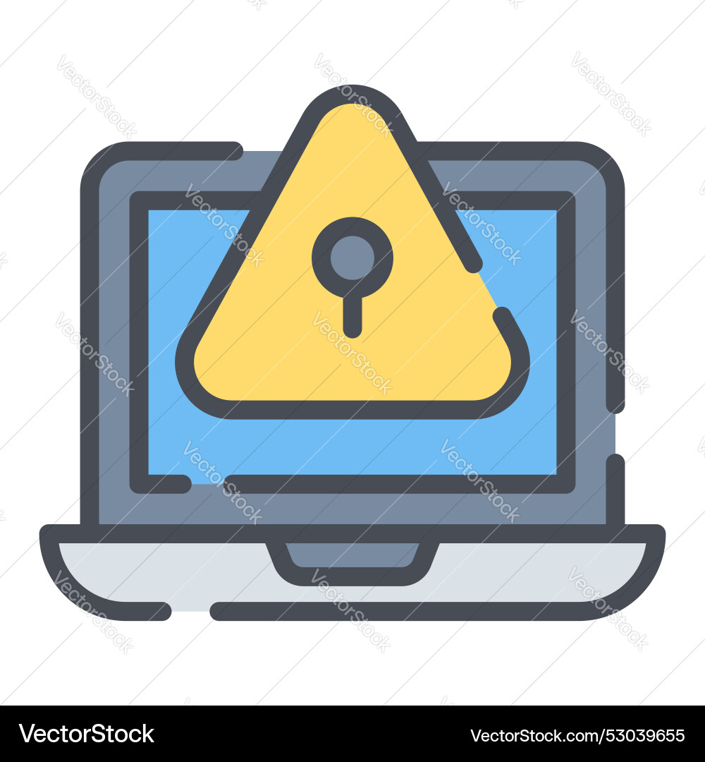 Website-Fehlersystem Hacken Web-Sicherheitsfehler vektorbild