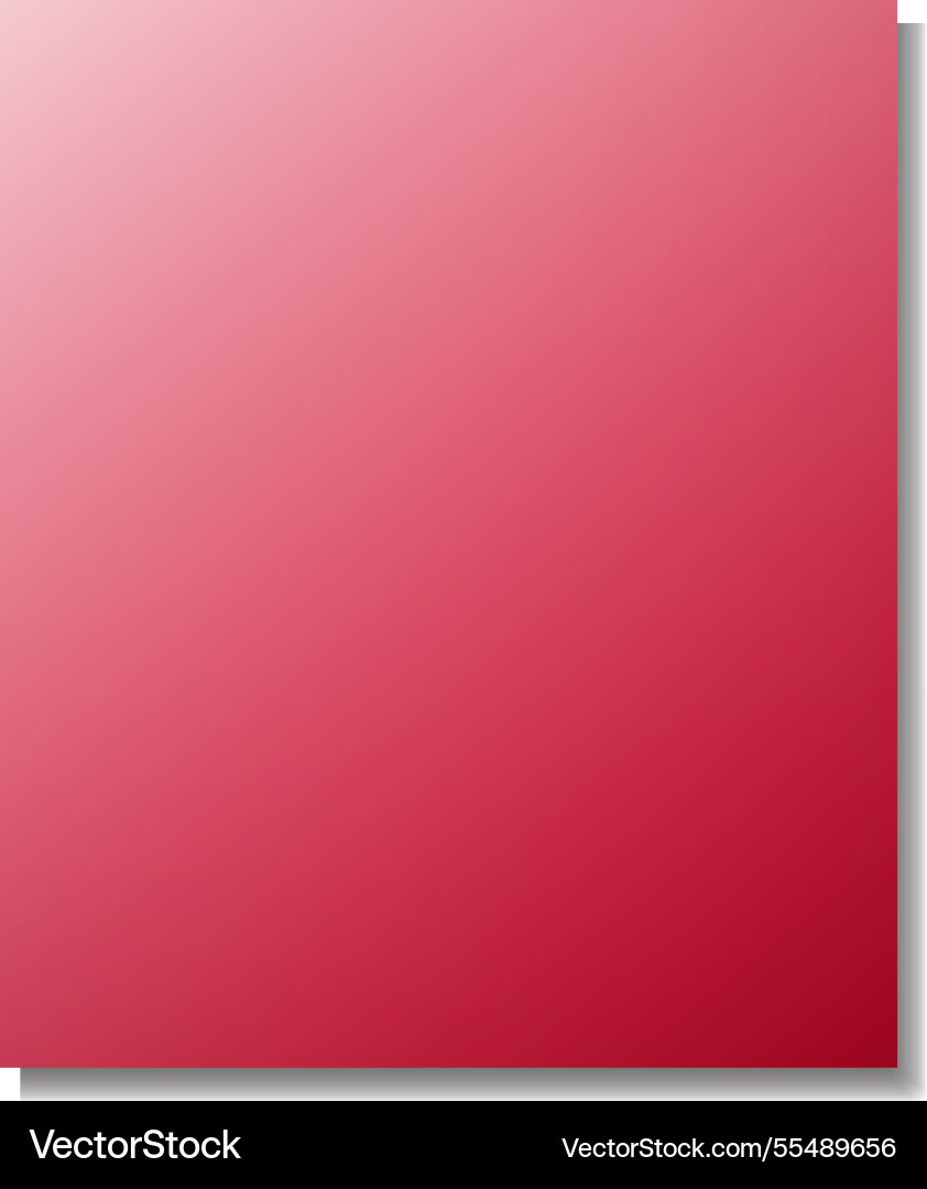 A simple red gradient square design vector image