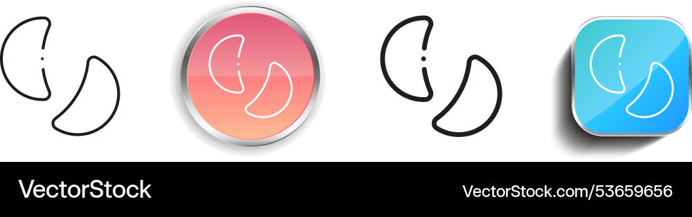 Divination icon thin linear regular and button vector image