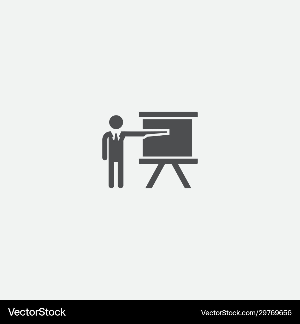 Teacher Pointer Icon Vector Image