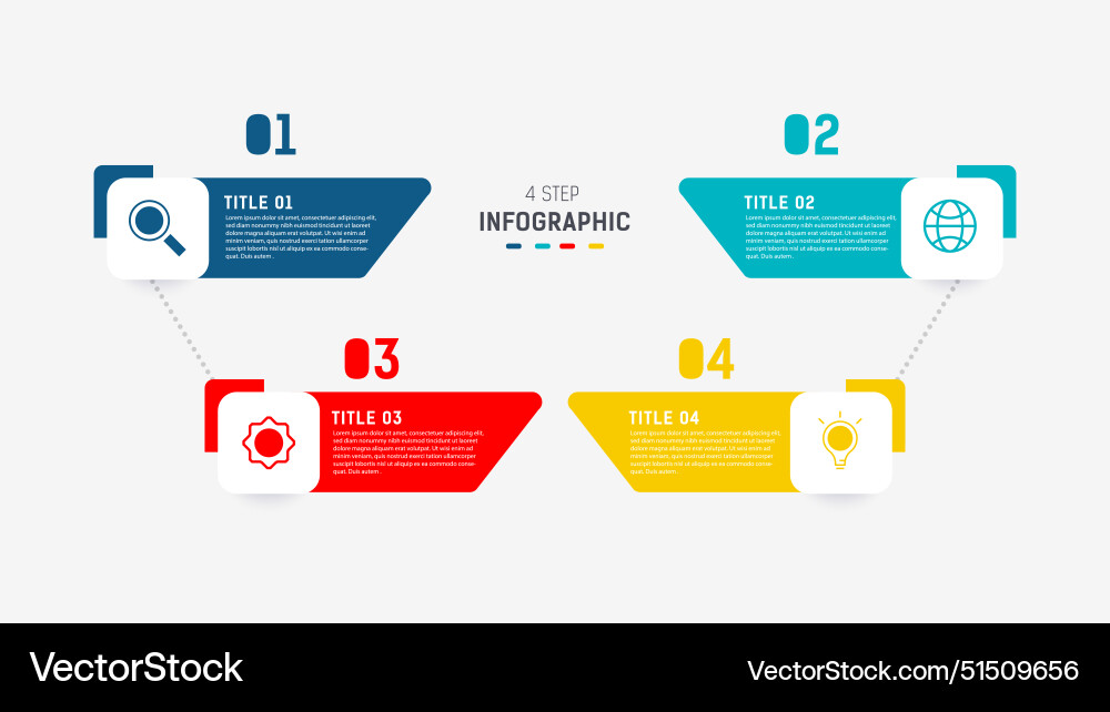 Three step infographic label design template Vector Image