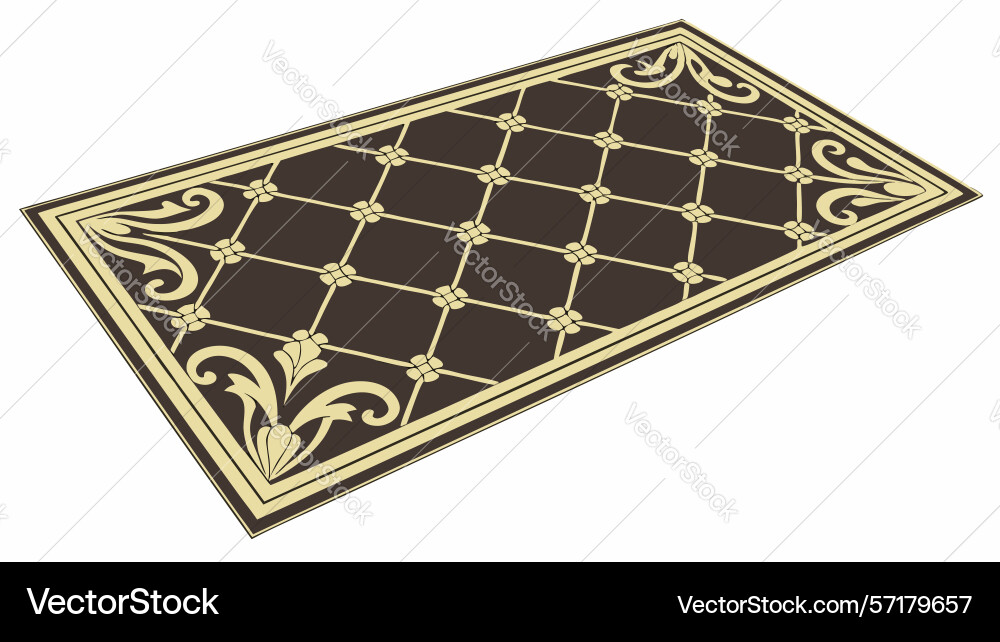 Gilded mat intricate pattern with rich texture Vector Image