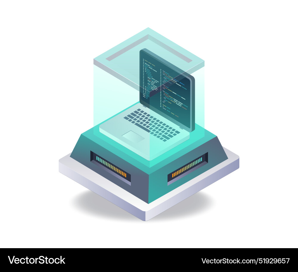 Programming language data protection room Programming language data protection room vector image