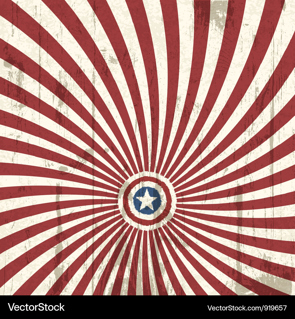 Retro Sunburst Stripes Vector Image