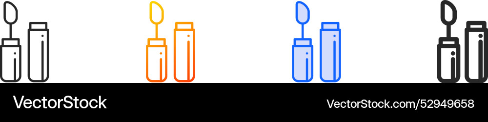 Gloss iconthin linear gradient blue stroke Gloss iconthin linear gradient blue stroke Vector Image