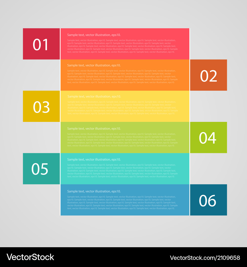 Number Options Banner - Workflow Layout vector image