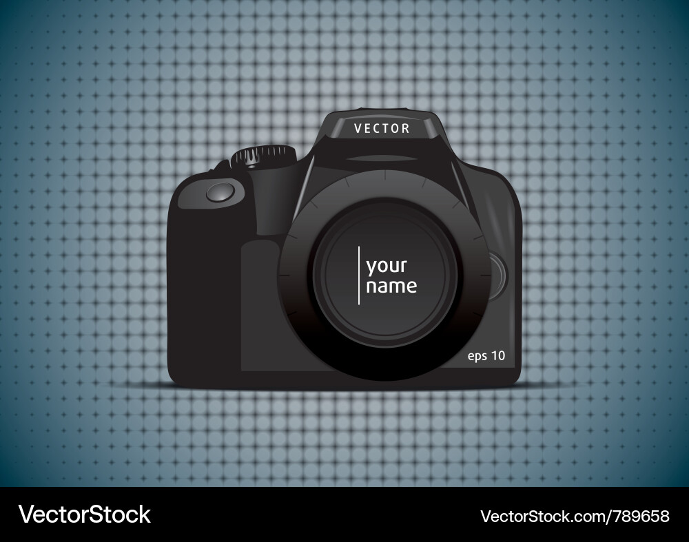 Photo camera Royalty Free Vector Image - VectorStock