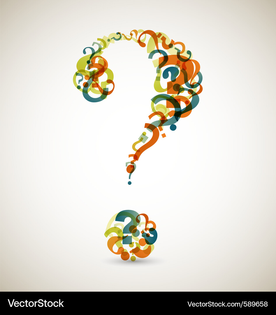 Query Mark Symbol Vector Image
