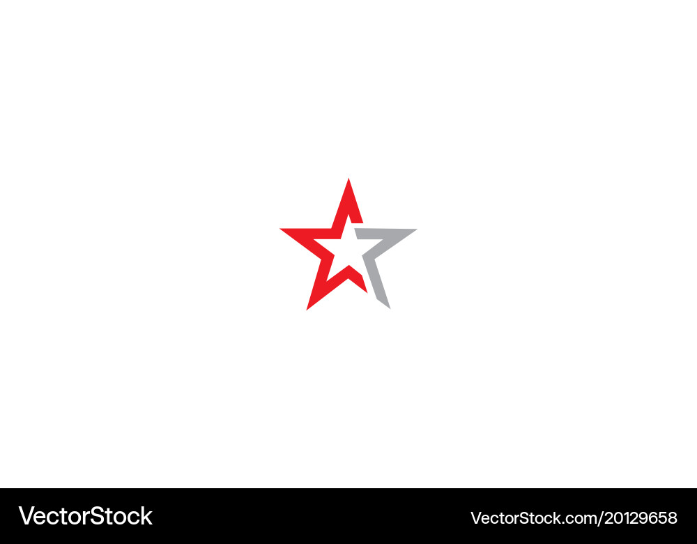 Star shape logo Royalty Free Vector Image - VectorStock