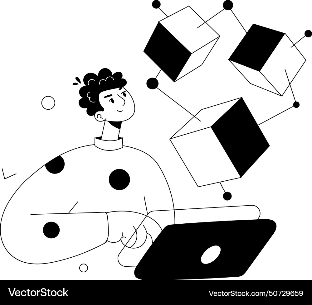 Ar technology Royalty Free Vector Image - VectorStock