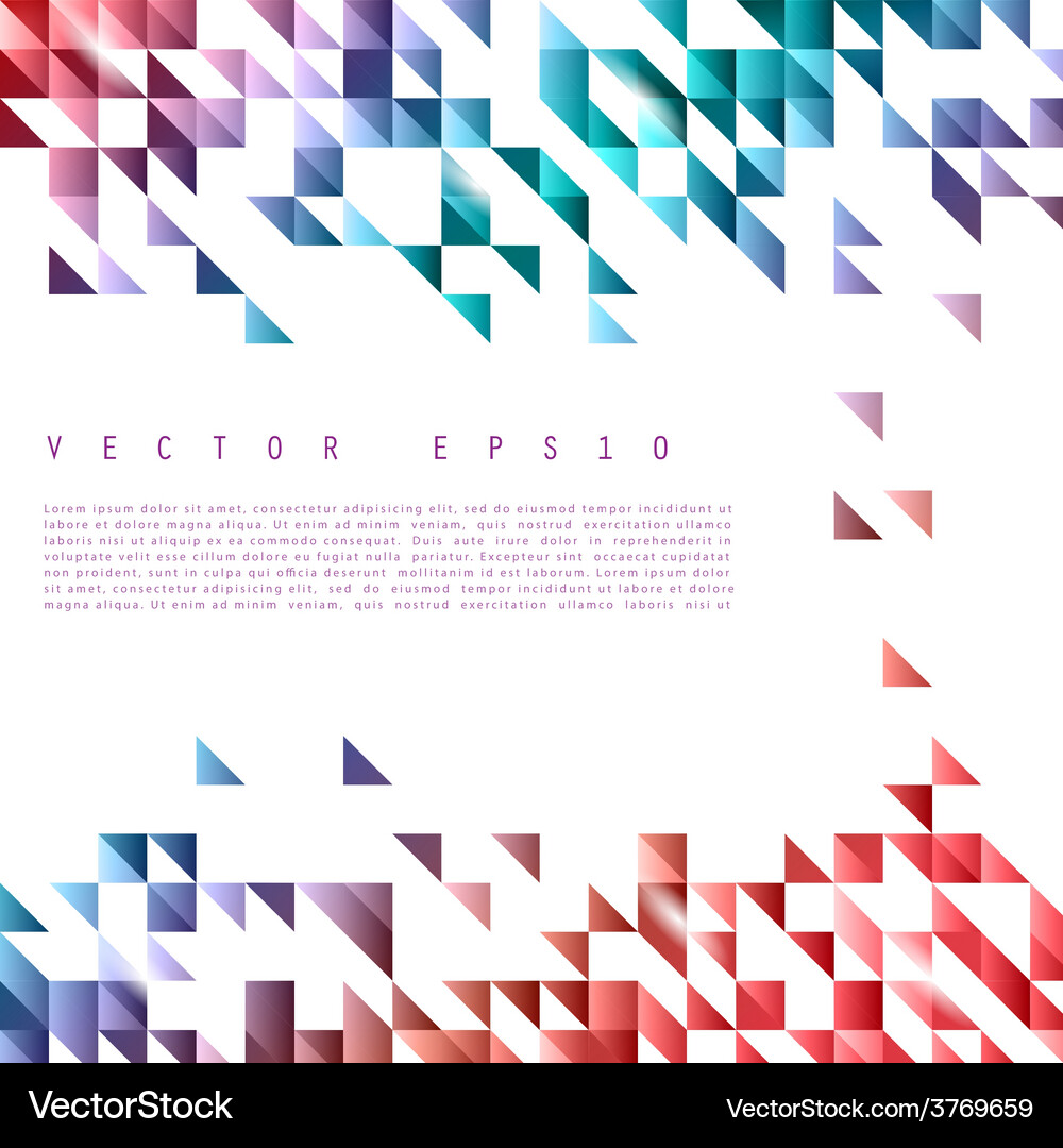 Background abstract polygon triangle Vector Image