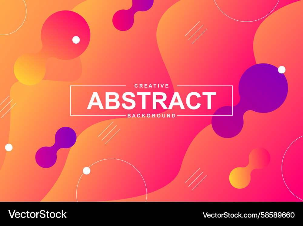 Abstract design with dynamic liquid shapes Vector Image
