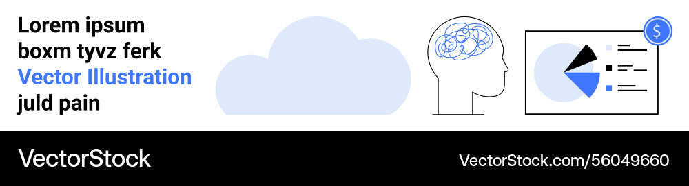 Cloud storage and data analysis visualization Cloud storage and data analysis visualization vector image
