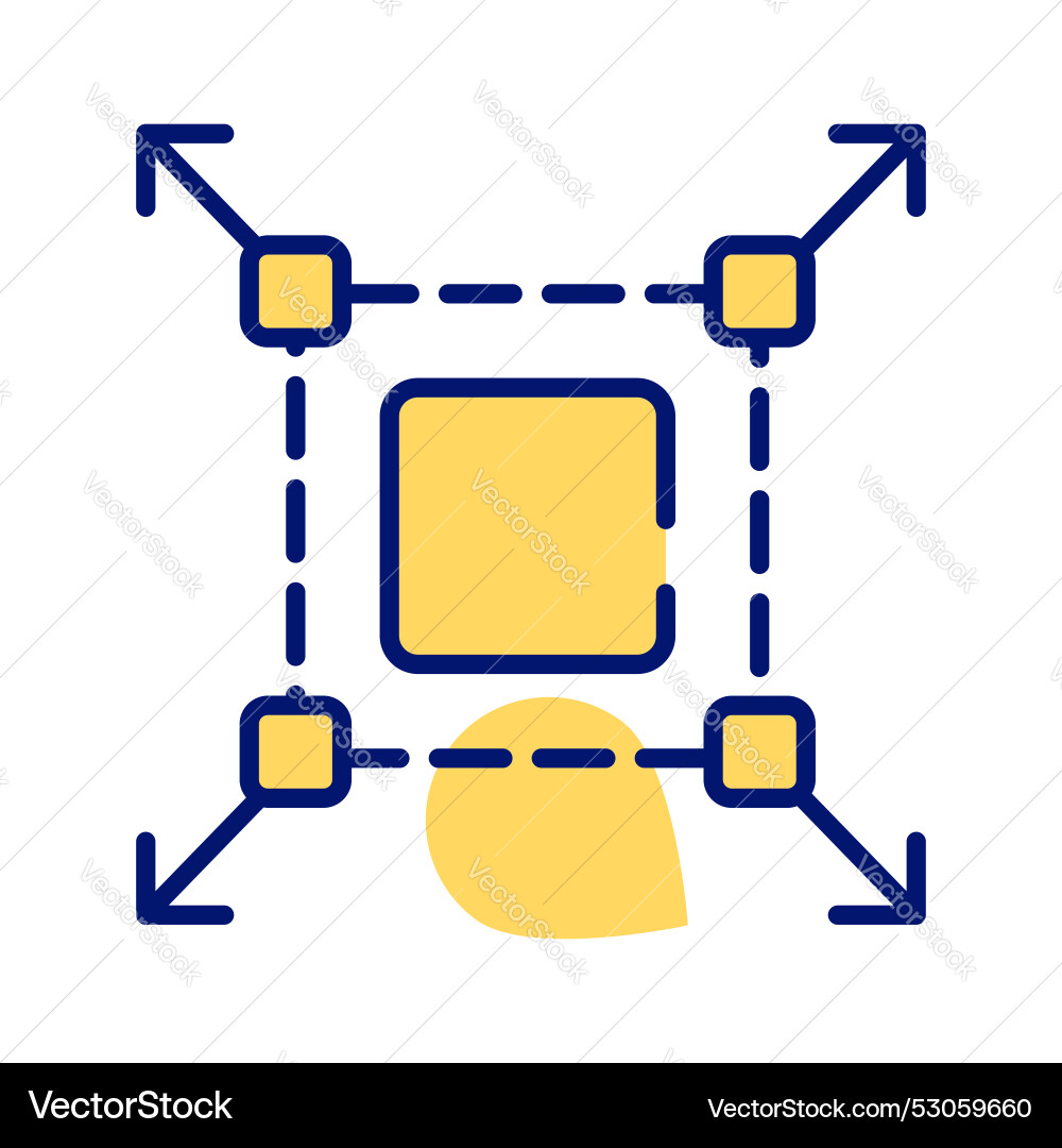 Grab this creative design of image resize Vector Image
