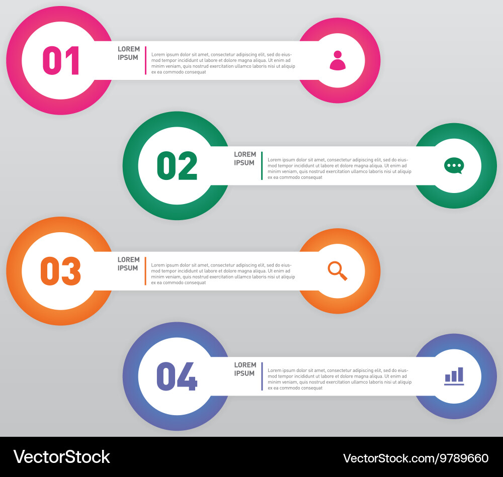 Infographic banner template design element Vector Image