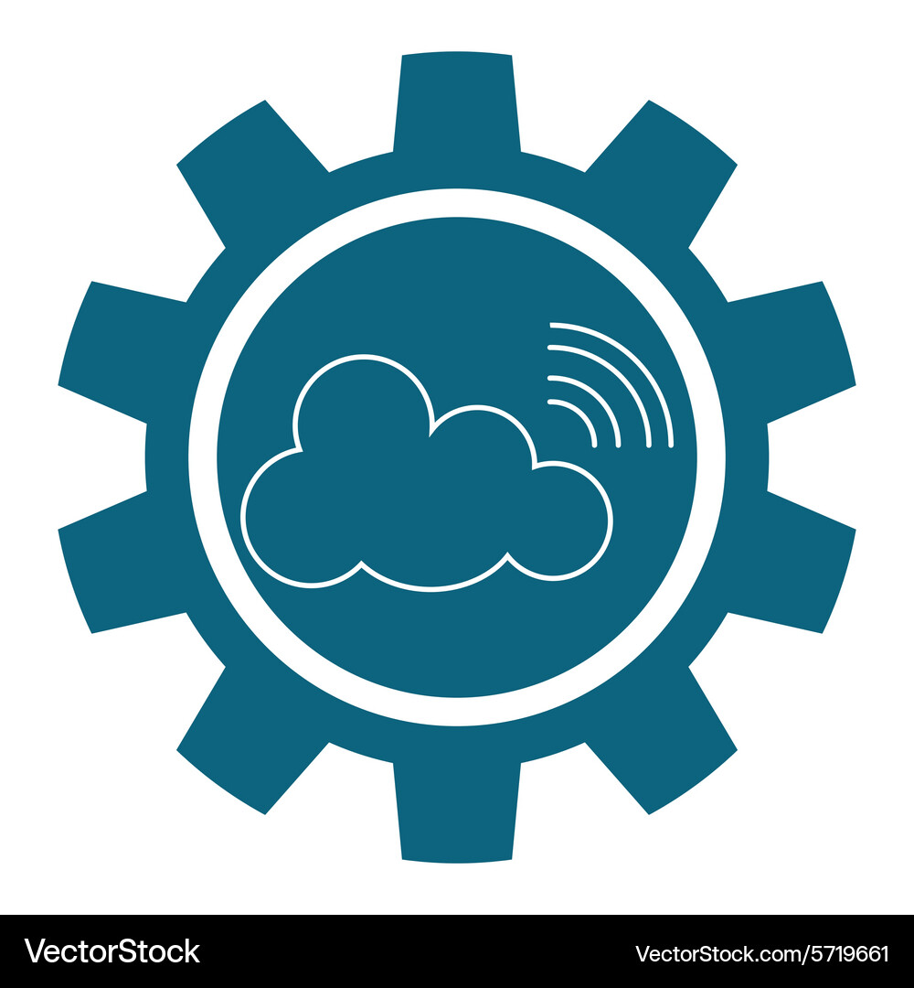 Cloud computing design Vector Image