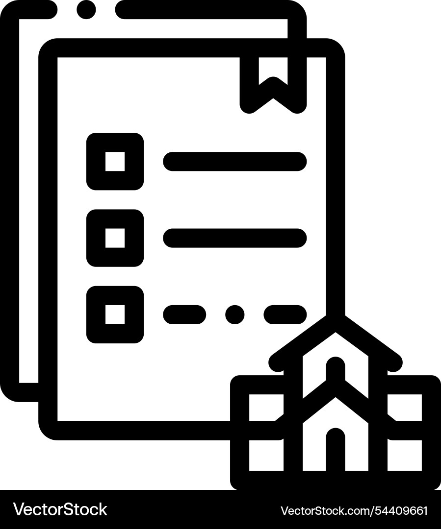 List icon thin linear style design isolated List icon thin linear style design isolated vector image